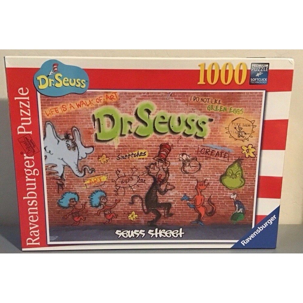 Ravensburger Dr. Seuss Graffiti Street 1000 Piece Puzzle 20 X 27 NEW, SEALED